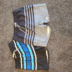 Two Men's Medium Swim Trunks